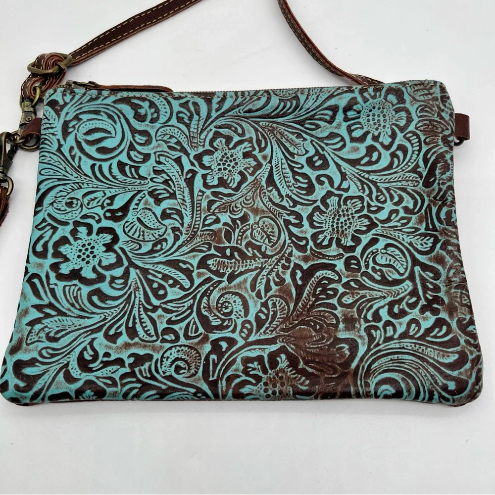 Myra Bag tooled leather
